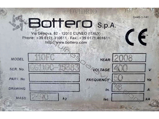 CANTEADORA RECTILINEA BOTTERO