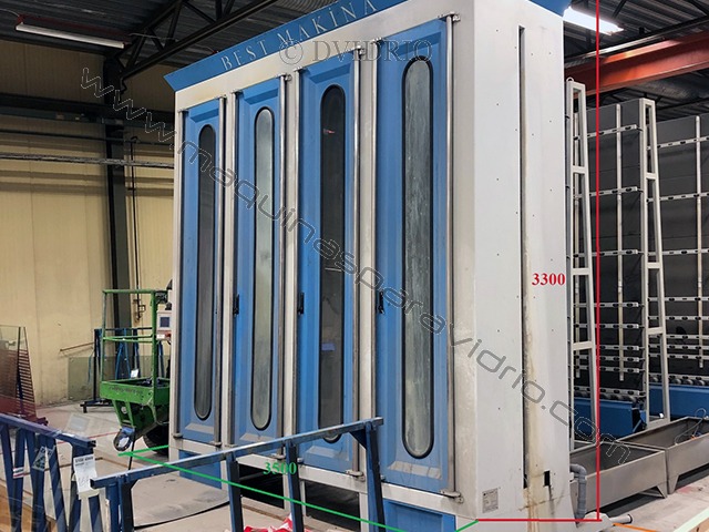 LAVADORA VERTICAL PARA VIDRIO BEST MAKINA 2800